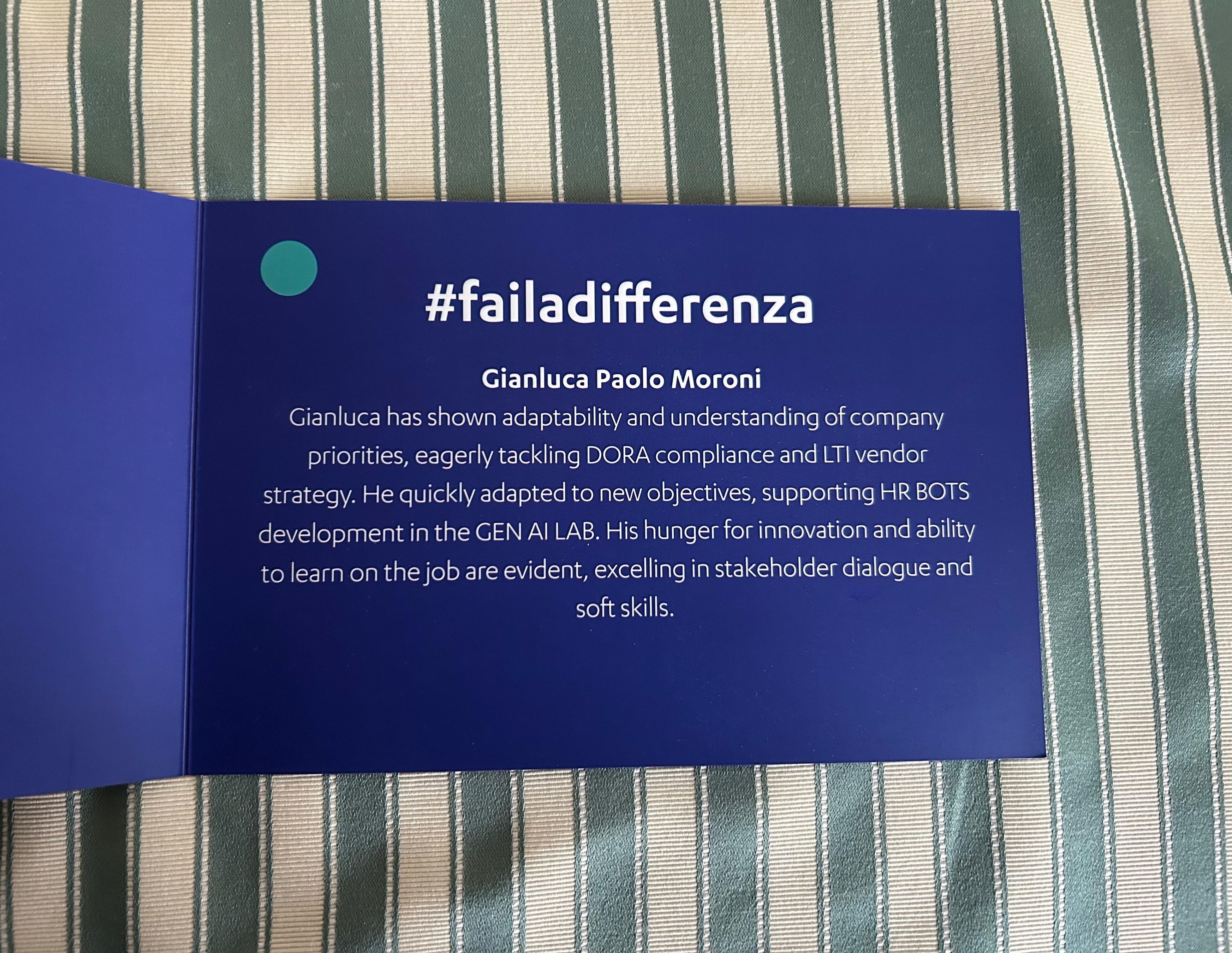 #MakeTheDifference Award